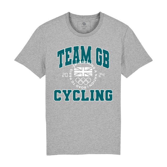 Team GB Varsity Cycling Grey T-shirt