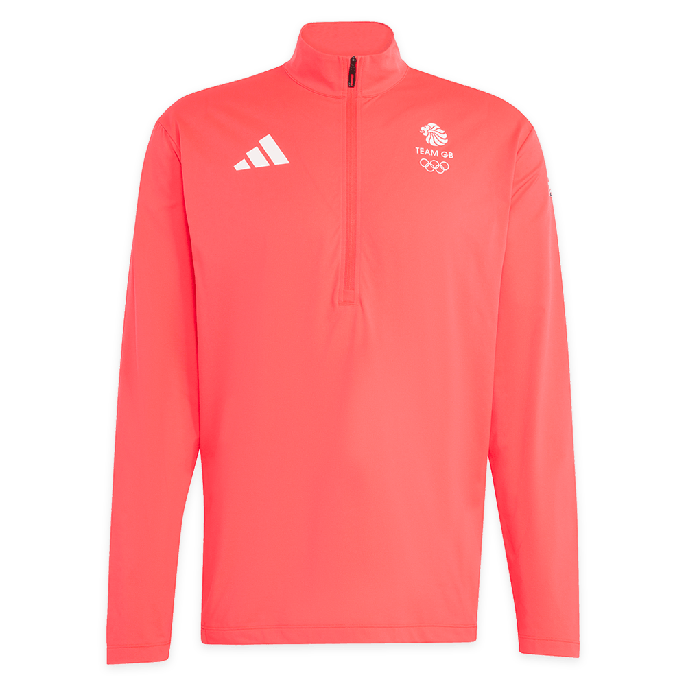 adidas x Team GB Milano Cortina 2026 1/2 Zip Top - Red