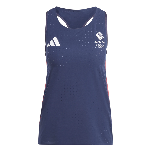 adidas Team GB Navy Women's Running Vest 