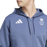 adidas Team GB Village Hoodie Blue zip up hoodie 