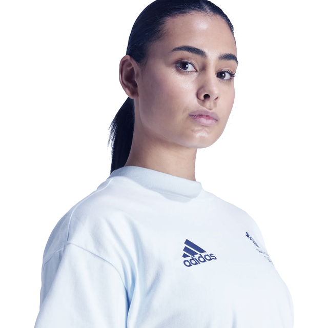 adidas Team GB Women's Light Blue Crop Tee