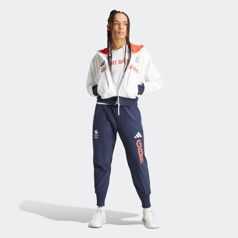 Adidas Team GB Womens White Podium Jacket