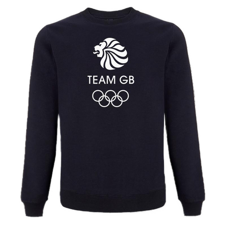 Team GB Olympic White Logo Sweatshirt Men's - Navy