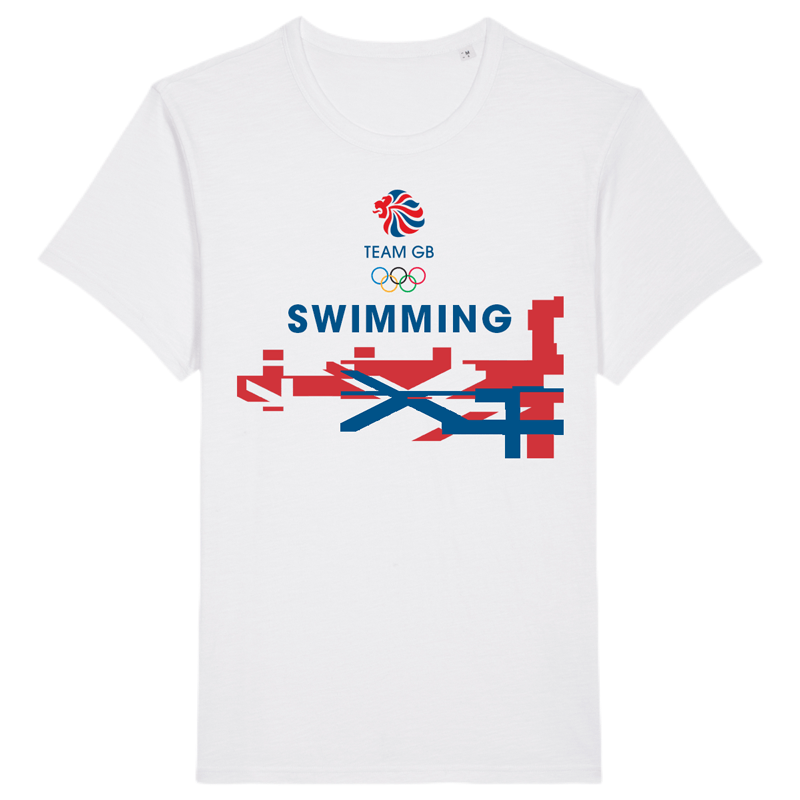 Team GB Swimming Flag T-Shirt | Team GB Official Store