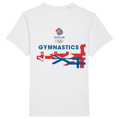 Team GB Gymnastics Flag T-Shirt - White
