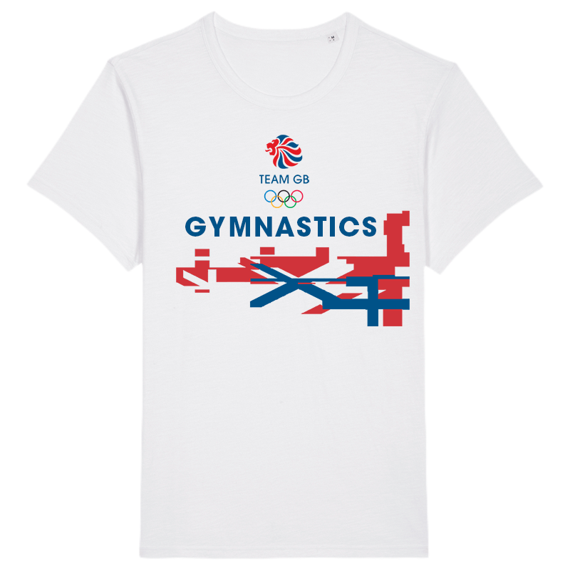 Team GB Gymnastics Flag T-Shirt - White
