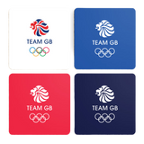 Team GB Lion Head Logo Coaster Set x 4