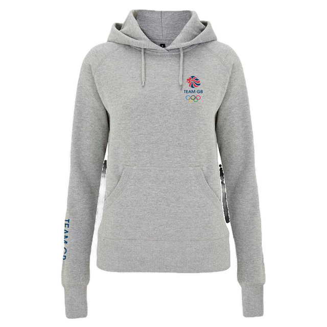 Team GB Olympic Small Logo Hoodie Women's - Grey