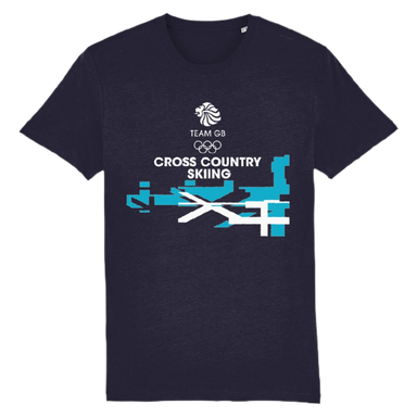 Team GB Cross Country Skiing Flag T-Shirt - Navy