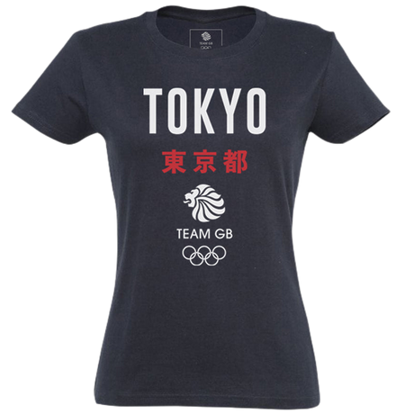 Tokyo 2020 Team GB Kasai Women's T-Shirt - Navy