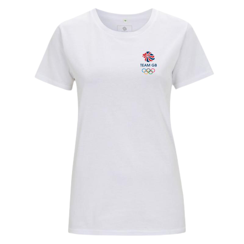Team GB Olympic Small Colour Logo T-Shirt Women's - White