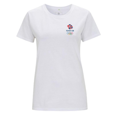Team GB Olympic Small Colour Logo T-Shirt Women's - White