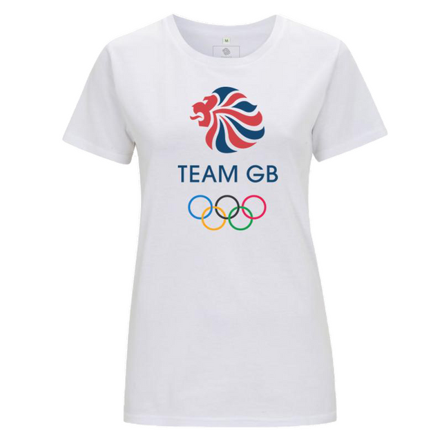 Team GB Olympic Colour Logo T-Shirt Women's White