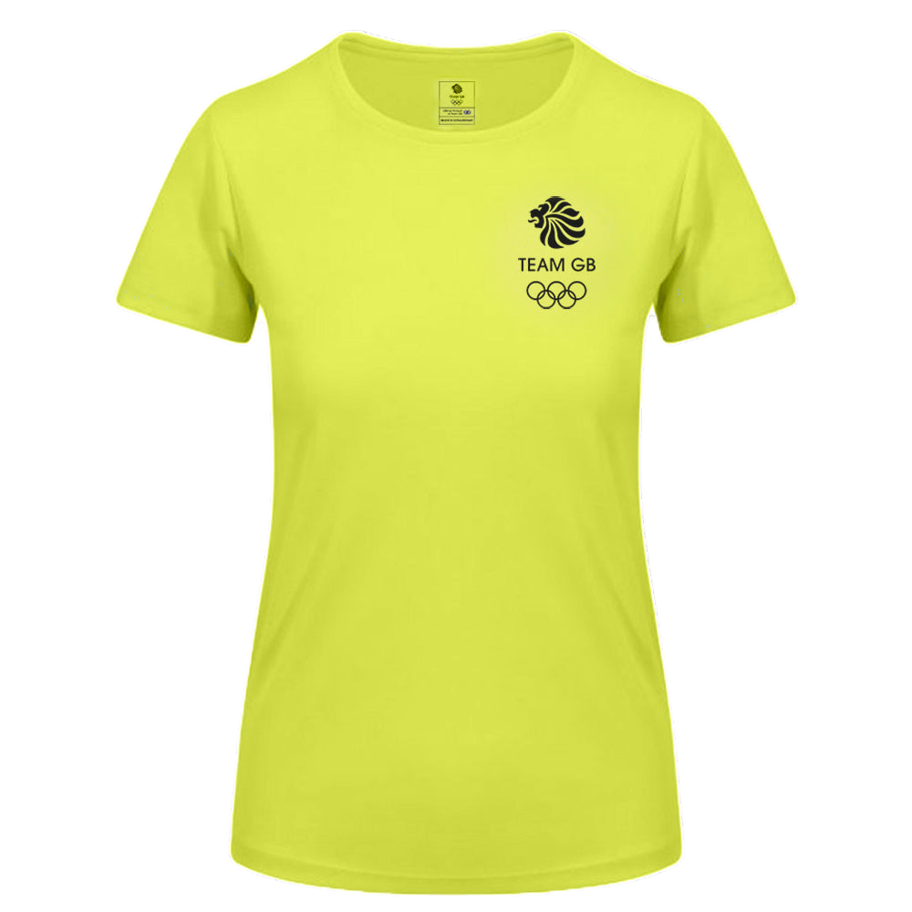 Team GB Everyday Active Women's Yellow UV T-Shirt