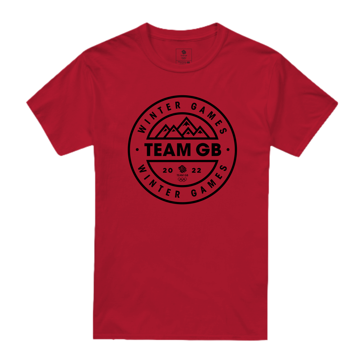 Team GB Winter Emblem Men's T-Shirt - Red