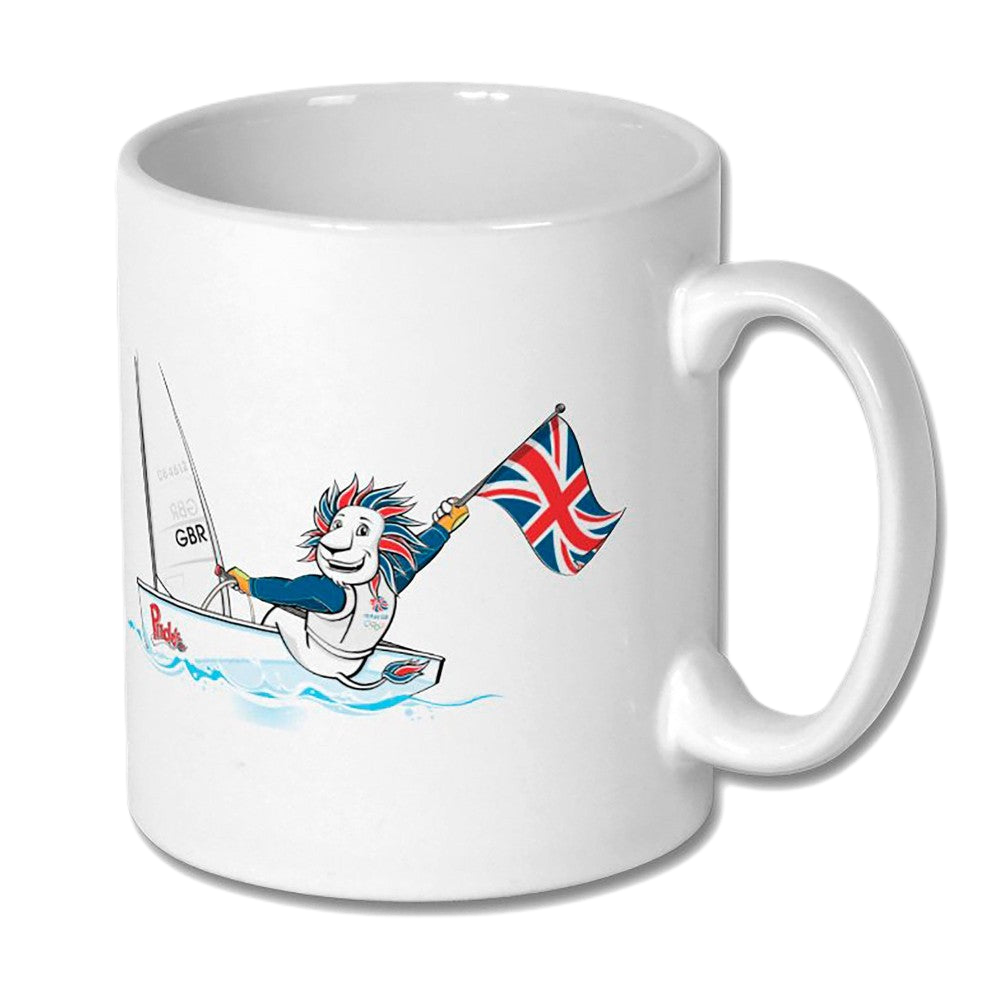 Team GB Pride Mascot Sailing Mug - Front