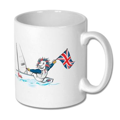 Team GB Pride Mascot Sailing Mug - Front