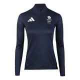 adidas Team GB Women's 1/2 Zip Long Sleeve Top