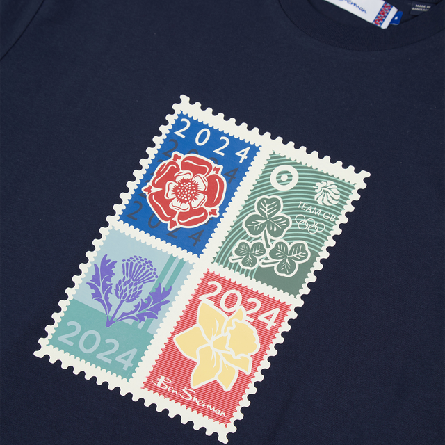Ben Sherman Team GB Stamps T-Shirt