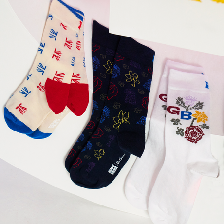 Team GB x Happy Socks Unisex 'The Greatest Team' Cotton Socks Pack of 1