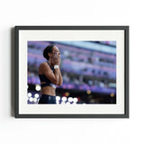 Team GB Paris Art Print "Katarina Johnson-Thompson Wins Long Awaited Medal"