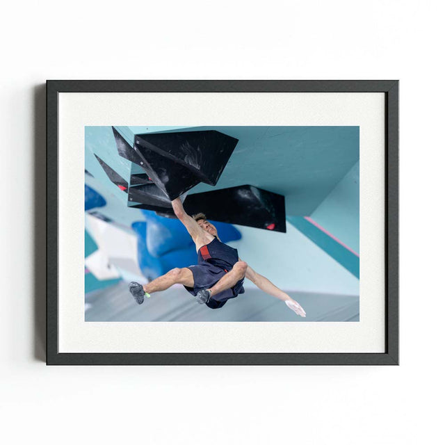 Team GB Paris Art Print "Toby Roberts Wins Team GB's first Gold Climbing Medal"