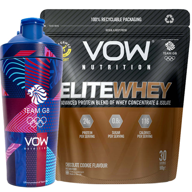 Buy a Team GB Chocolate Cookie Protein Powder and Get a Shaker Bottle FREE