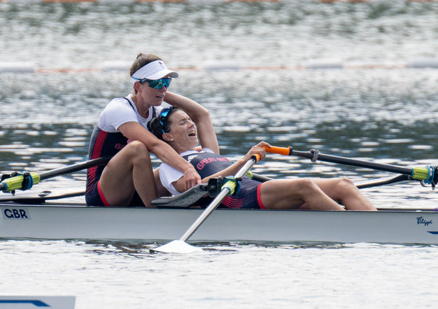 Team GB Paris Art Print 'Emily Craig & Imogen Grant Secure Gold in Rowing Dominance'