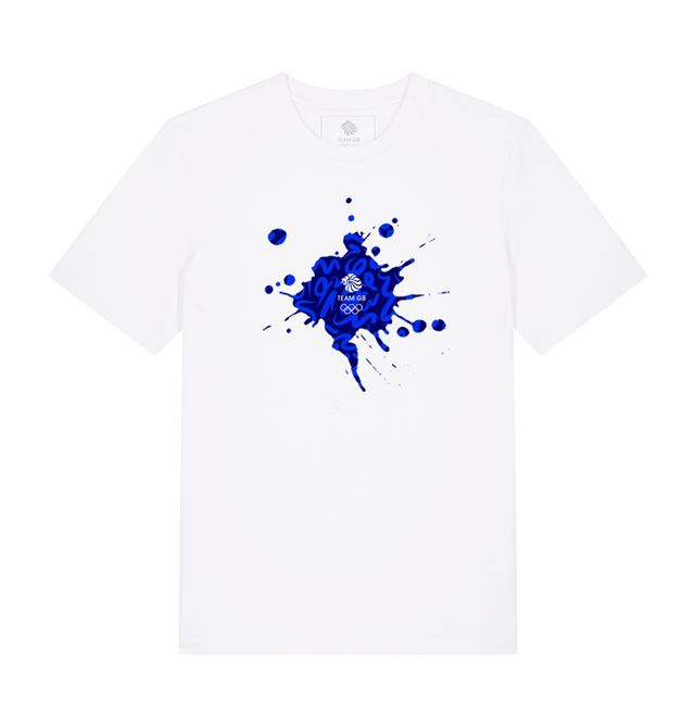 Team GB Kids Graffiti Print T-Shirt White