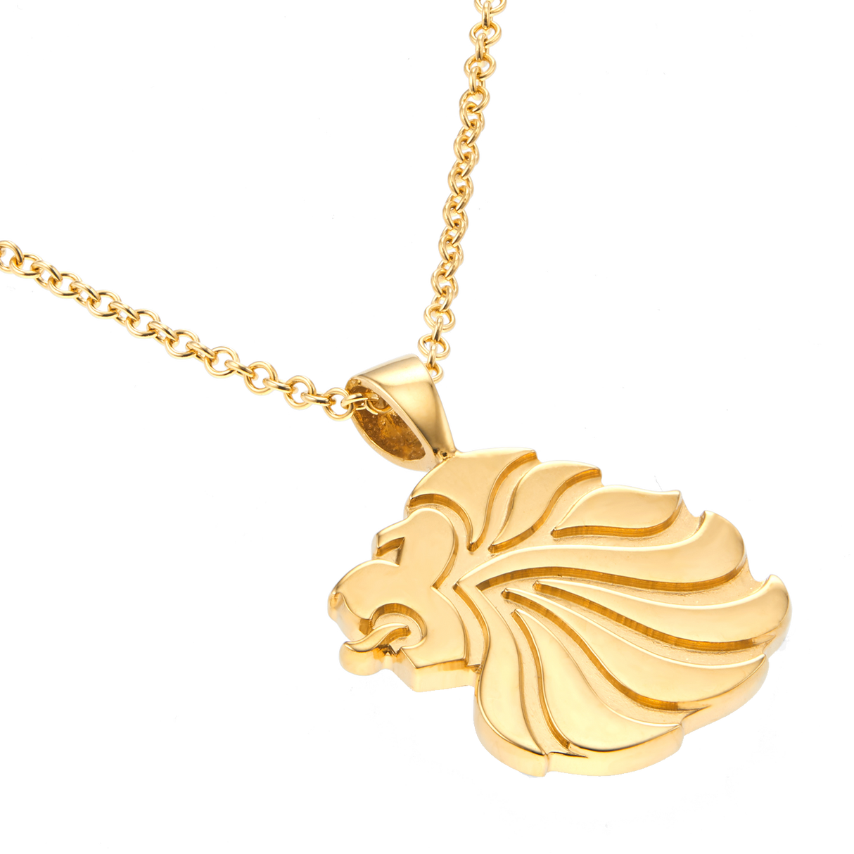 Mappin & Webb Team GB Gold Plated Sterling Silver Lion Head Pendant