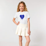 Team GB Kids Heart Graffiti Print T-Shirt White