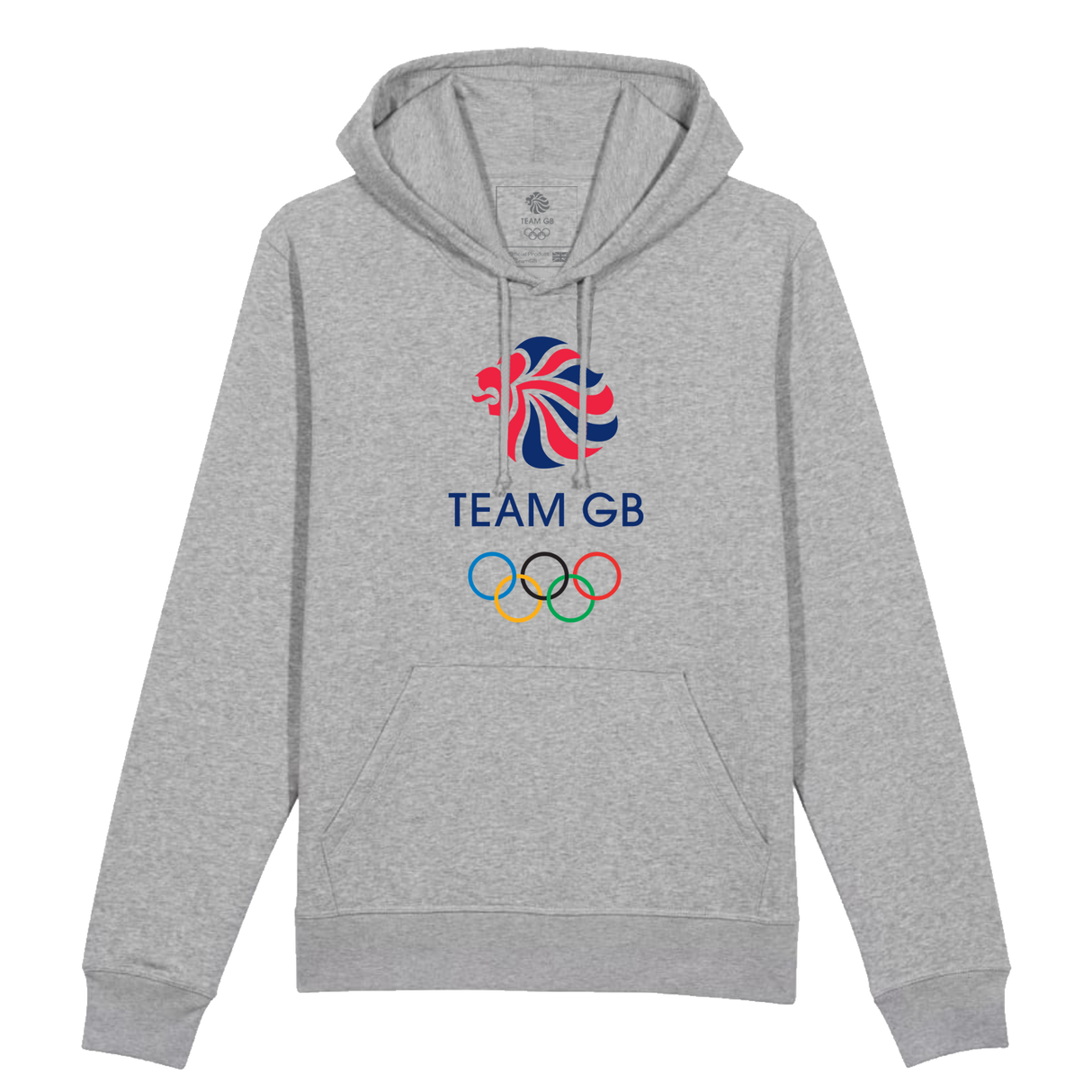 Team GB Large Olympic Heather Grey Logo Hoodie