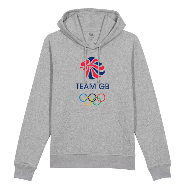 Team GB Icon Heather Grey Logo Hoodie