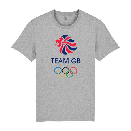 Team GB Large Colour Logo Heather Grey T-shirt