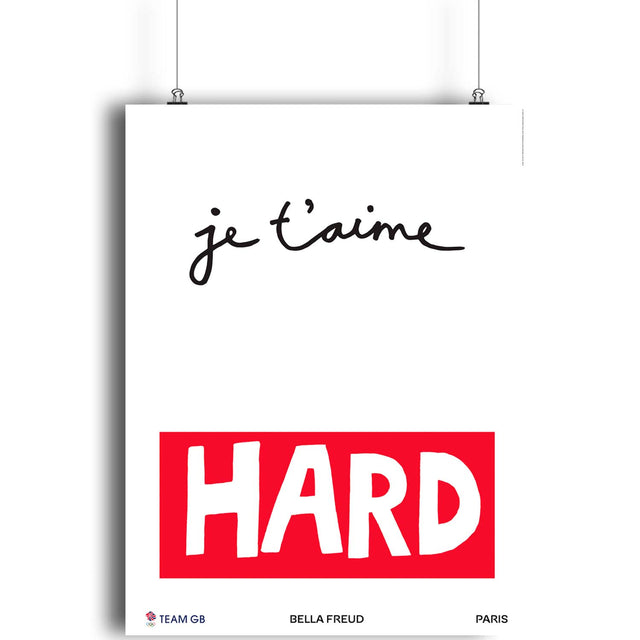 Team GB Art Print - Je t'aime HARD by Bella Freud from King & McGraw