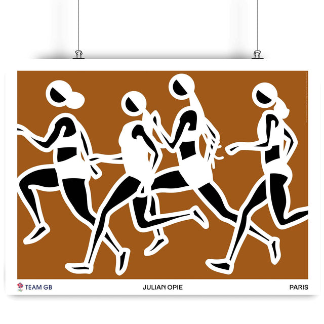 Team GB Art Print - Kristal, Ama, Hannah, Bianca by Julian Opie from King & McGaw