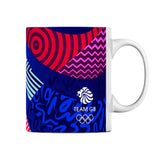 Team GB Abstract Lion Print Mug