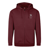 Team GB Manoir Burgundy Zip Hoodie