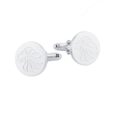 Mappin & Webb Team GB Sterling Silver Lion Head Round Cufflinks