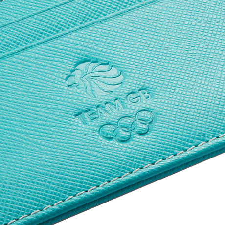 Mappin & Webb Team GB Saffiano Leather Wallet - Turquoise