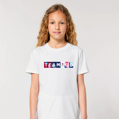 Team GB Montmartre Kid's White T-Shirt