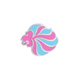 Mappin & Webb Team GB Sterling Silver Pin with Pink and Blue Enamel