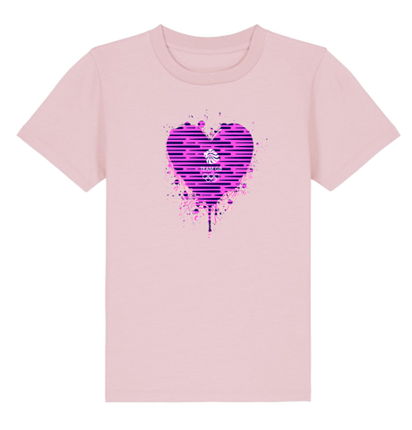 Team GB Kids Heart Graffiti Print T-Shirt Pink