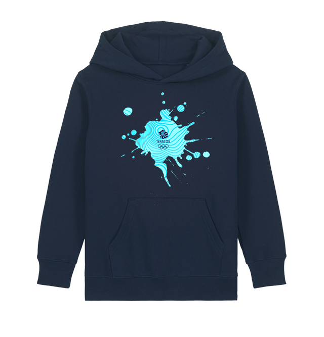 Team GB Kids Graffiti Hoodie Navy