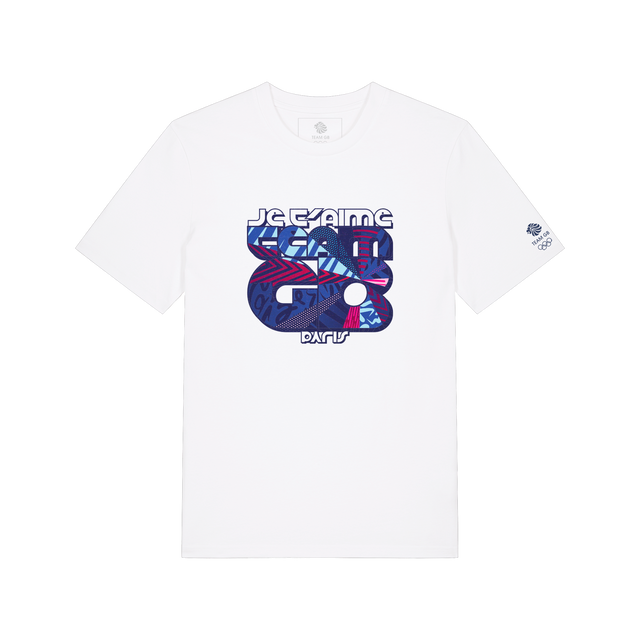 Team GB Kid's Je t'aime Team GB T-shirt White