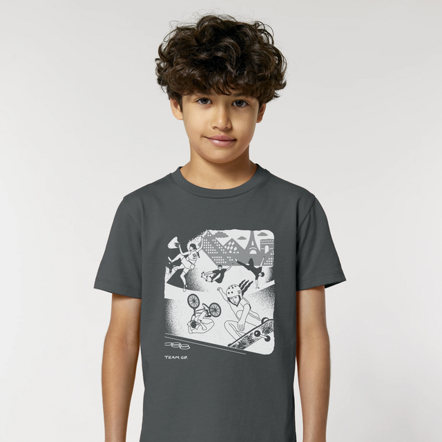 Team GB Concorde Kid's T-shirt Dark Grey