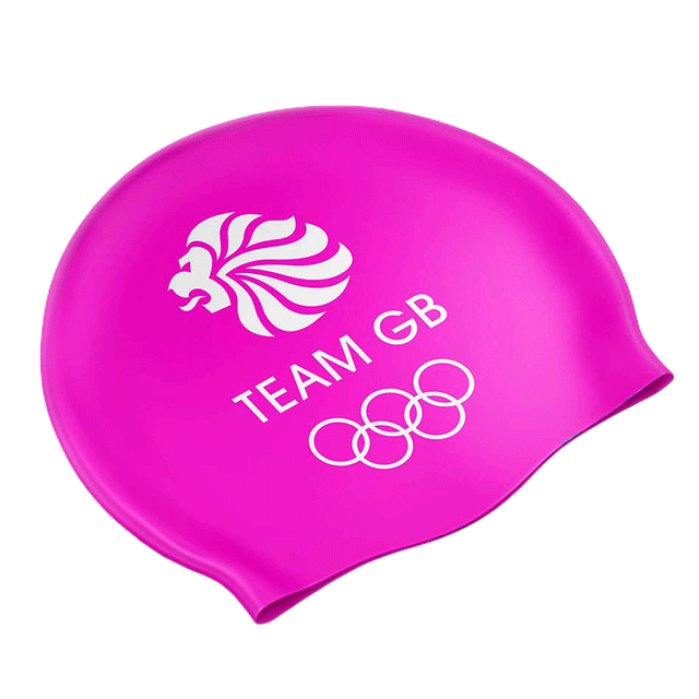 Team GB Bright Triathlon Swim Cap - PINK