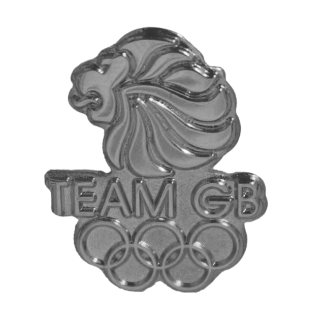 Team GB Pride & Olympic Rings Pin - Silver