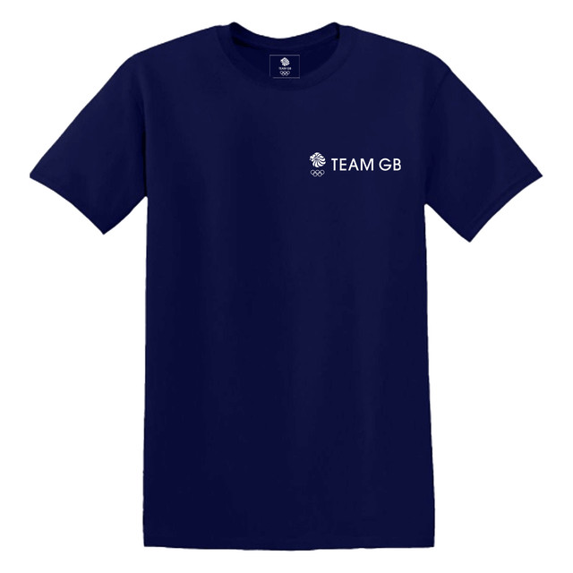 Team GB Triomphe Printed Navy T-shirt