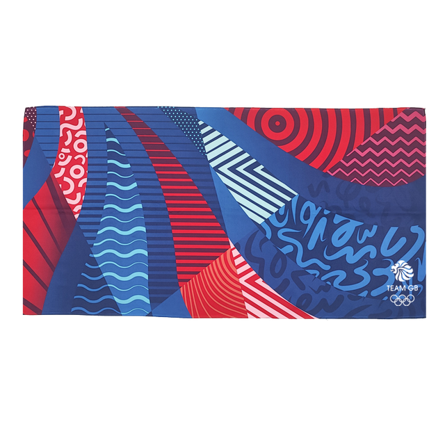 Team GB Abstract Lion Small Towel